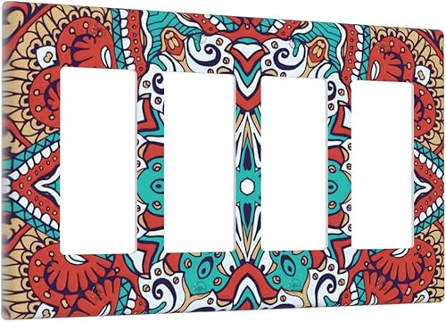 Miniatura 120 de Farmhouse Coffee Primitive Coffee Bean Kitchen 3 Gang Triple Interruptor de Luz de Palanca Cubierta de Placa de Pared Placa Frontal Eléctrica