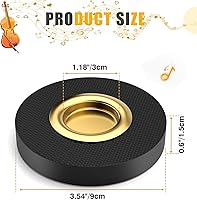 Vista 4 de Facmogu 2 piezas de tope de roca para estera de violonchelo con base de aleación de cobre reforzada, accesorio de instrumento de cuerda, soporte