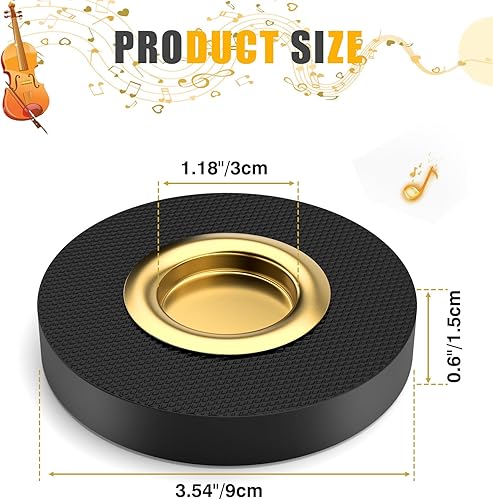 Miniatura 18 de Facmogu Rock Stop para violonchelo, soporte para pasador de violonchelo para protector de piso, accesorio de instrumento de cuerda, regalo