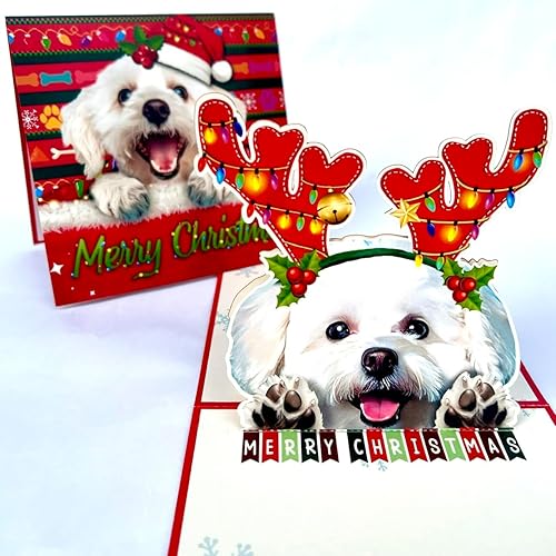 Miniatura 5 de Black Bulldog Dog - Tarjetas desplegables divertidas de cumpleaños en 3D, tarjetas emergentes de cumpleaños 3D de Black Bull Dog, tarjetas