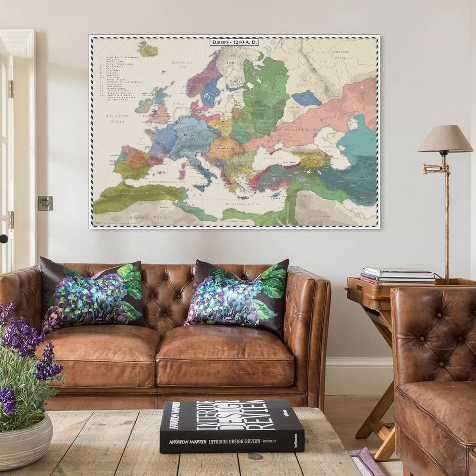 Mapa Del Mundo Vintage, Pintura En Lienzo, Carteles E Impresiones, Mapa Antiguo, Arte De Pared Retro Antiguo Para Decoración De Sala De Estar, Hogar Y Bar – Compra Los Mejores Productos En