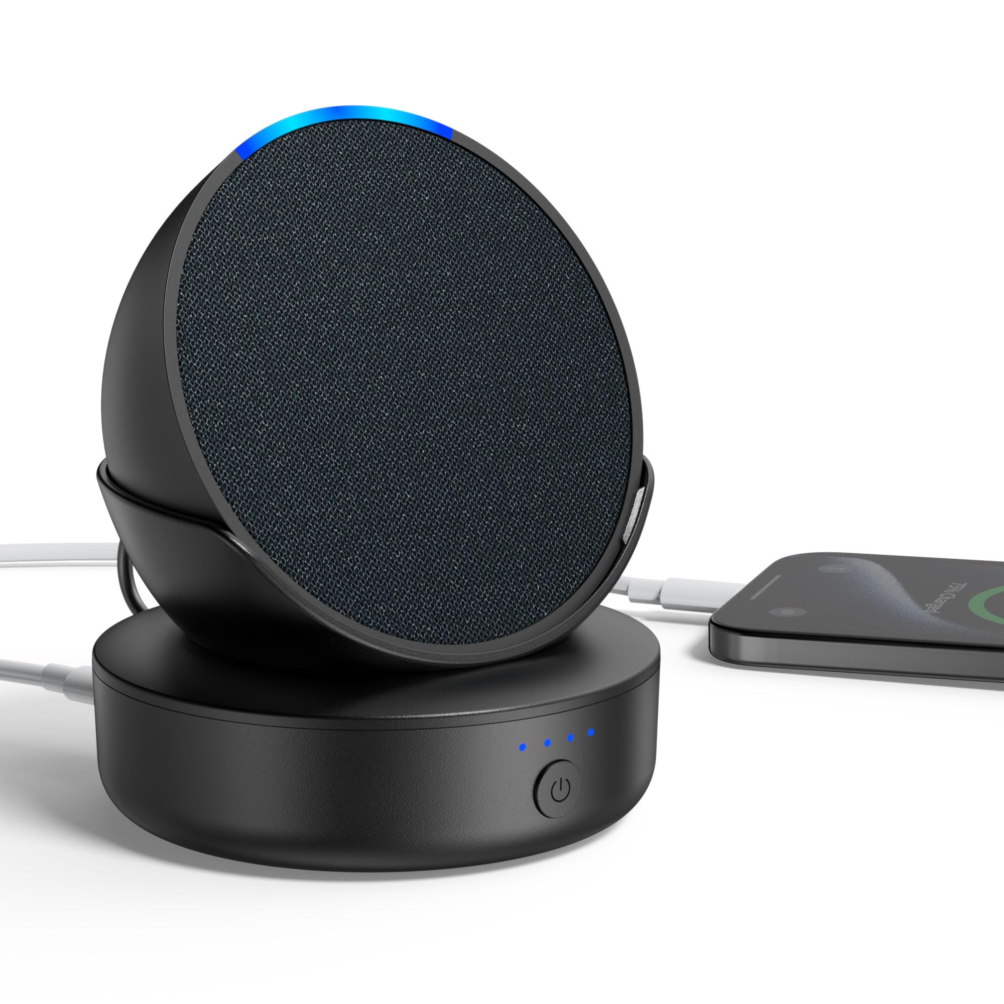 echo pop(第1世代) echo popバッテリーベース Amazon | Ech0 Pop バッテリー －Ech0 Pop バッテリーベース USB-C/USB