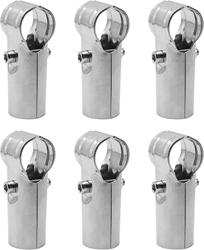 Miniatura 15 de Conectores de tubería de riel final,ULIFESTAR 201 Abrazaderas de tubo de acero inoxidable,Abrazaderas de extremo de metal,Clip de montaje de tubería