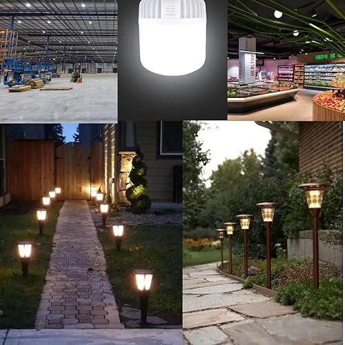 Miniatura 6 de High Watt LED Bulbs 250W-300W Equivalent, 35W Bright White 6000K High Intensity Shop Light, 3675 Lumens LED Commercial for Garage,Area Light,