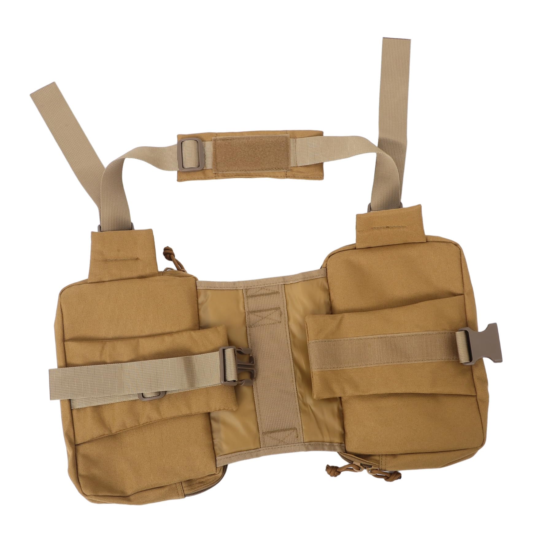 Sac à dos de chien Yardwe marron clair avec poche latérale pour voyage