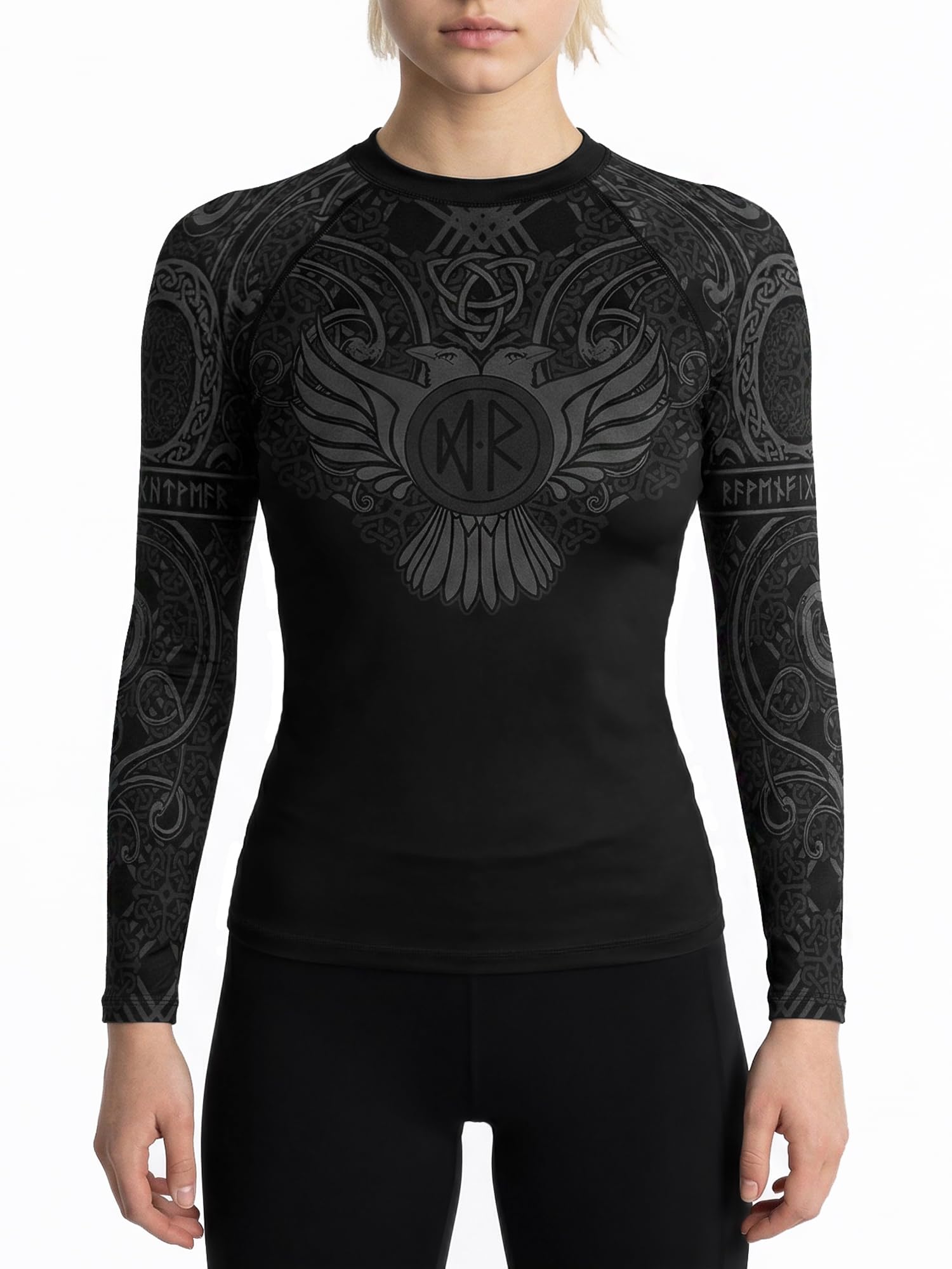 Women's Nordic IBJJF Approved Rash Guard Black