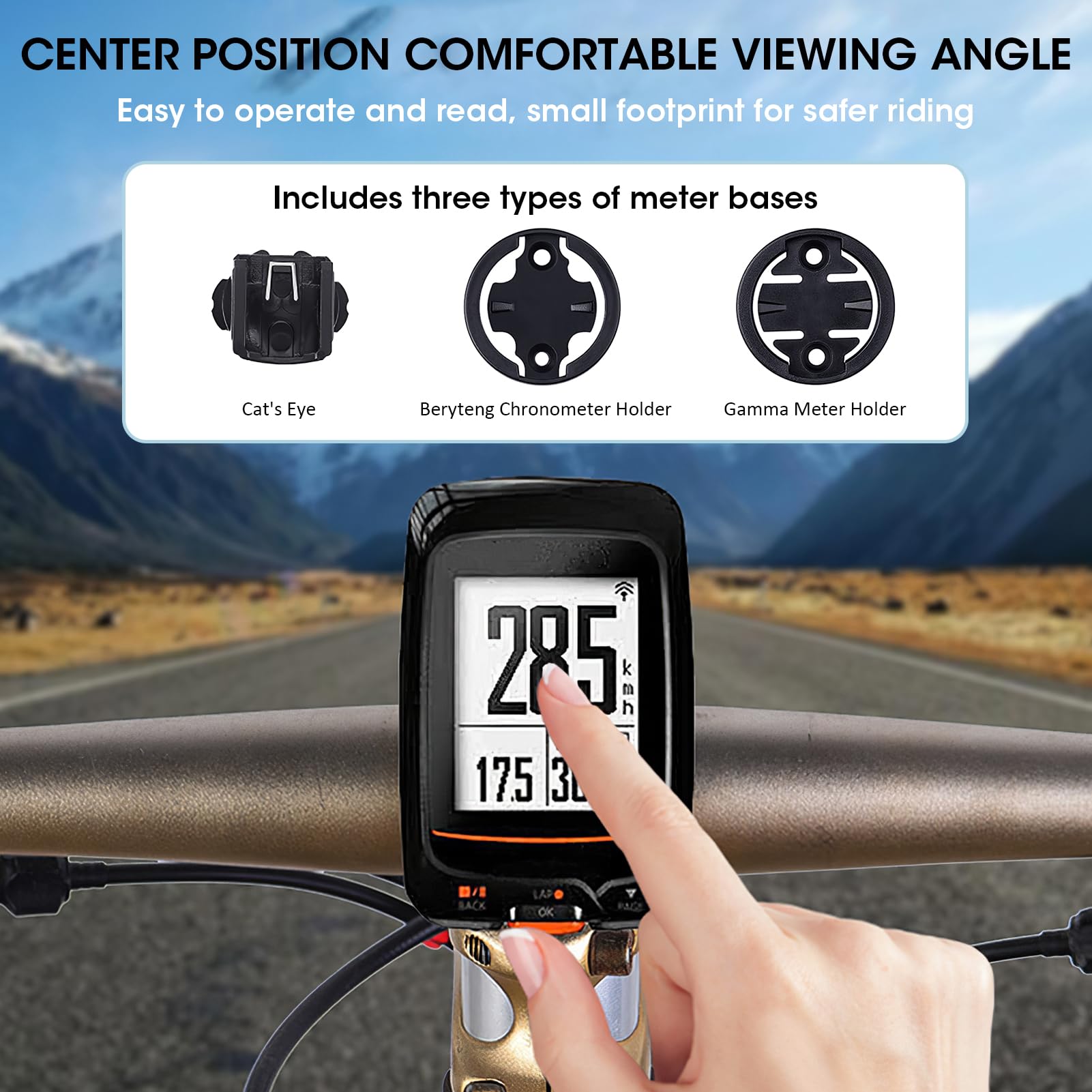 Supporto Manubrio Universale Per Computer Garmin Edge (530, 540, 1030 Plus, 1040, Ecc.) - MTB E Bici Da Corsa