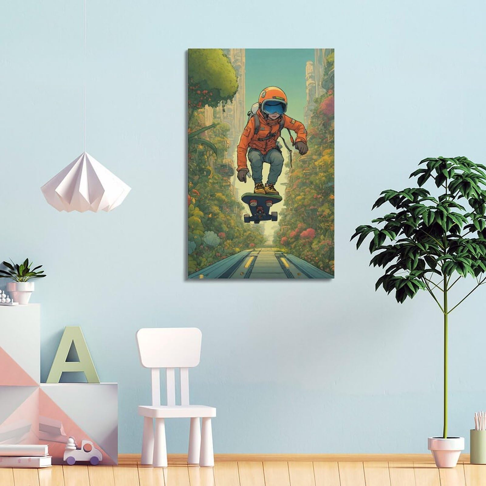 JIYAYCU Póster de deportes extremos, pintura decorativa para jóvenes, 40 x 60 cm