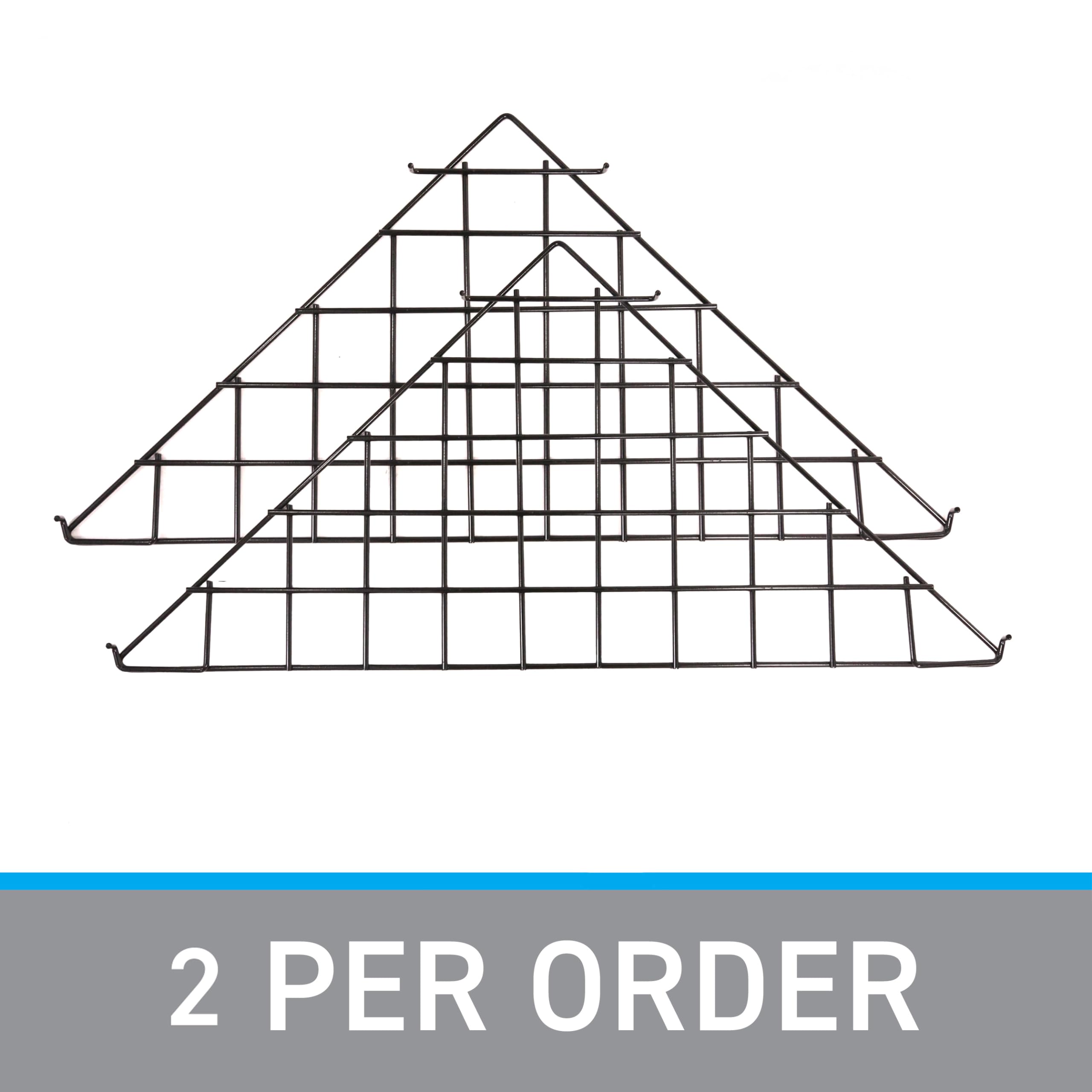 Amazon.com: SSWBasics Triangle Black Wire Grid Shelf - Set of 2
