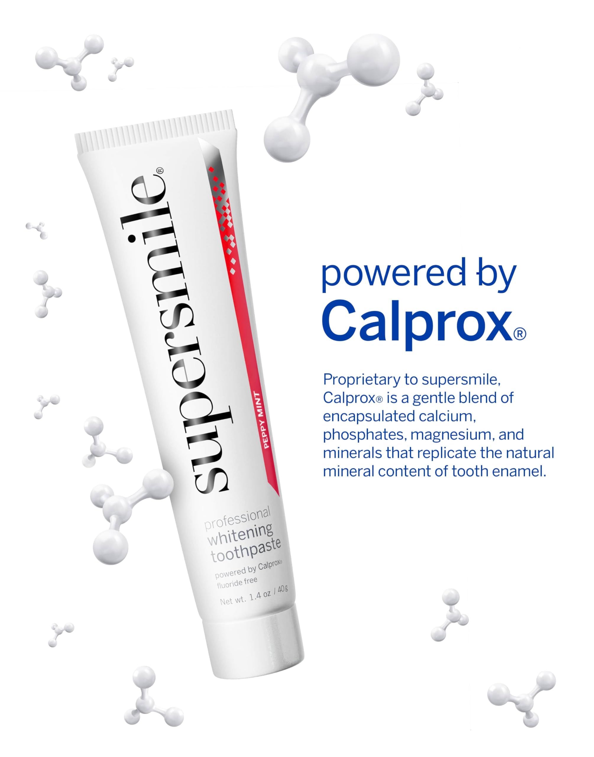 Supersmile Fluoride-Free Whitening System Gift Set with Travel Bag – 2 Calprox® Toothpastes, Accelerators & New Generation Toothbrushes – No Sensitivity, Whitens Up to 6 Shades & Strengthens Enamel
