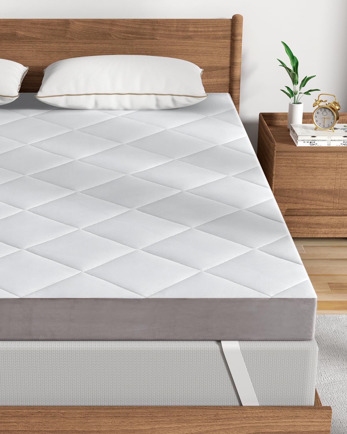 BedStory Topper 180x200cm, 12cm H3&H4 Harter Topper, Bequeme Matratzentopper für Boxspringbett und unbequemem Betten Schlafsofa - Öko-TEX Zertifiziert-Beide Seiten Schlafbar