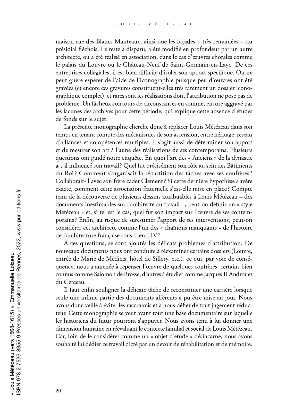 Louis Métézeau (1568-1615): Architecte du roi Henri IV