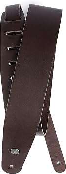 DAddario Planet Waves 2.5 Inches Classic Leather Guitar Strap - Brown