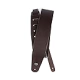 D'Addario Planet Waves 2.5 Inches Classic Leather Guitar Strap - Brown