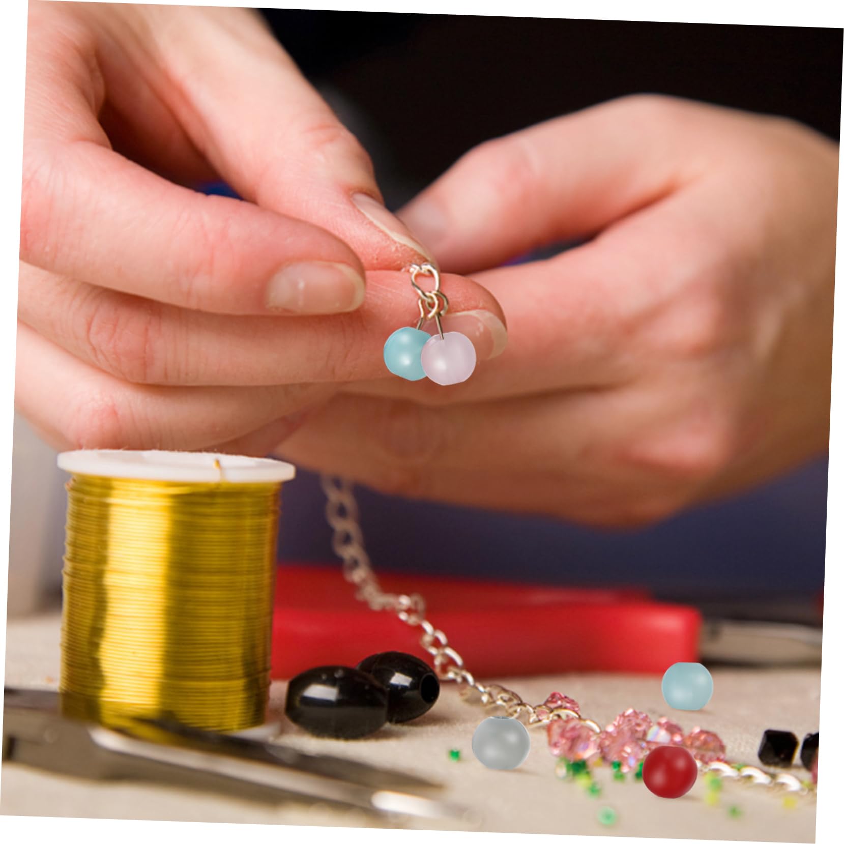 600piezas Cuentas Sueltas Para Hacer Joyería Cuentas Redondas Para Pulseras y Bisutería