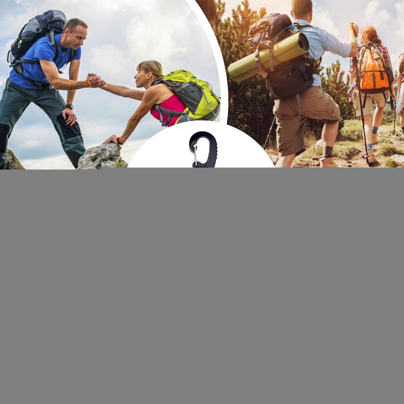 Montre à Glow Compass – Outil de Sport de Plein air, Horloge de Poche à Quartz étanche, Montre d'aventure avec Bracelet en Nylon | Idéal pour la randonnée, Le Camping, l'escalade, la natati