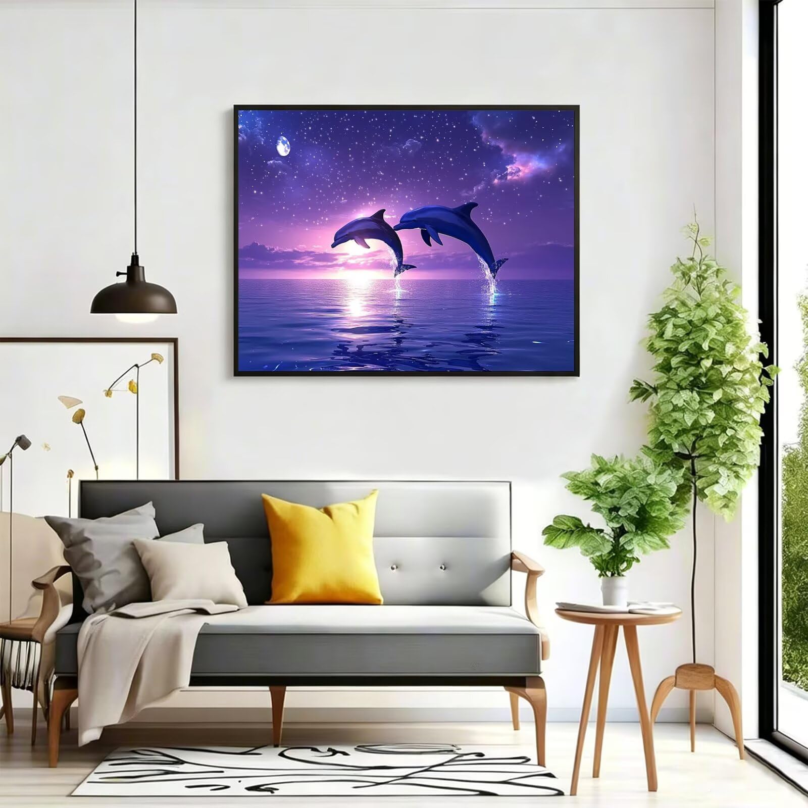 Q-966 malowanie według liczb, dla dorosłych, obraz olejny, obraz olejny, płótno do malowania, 100 x 150 cm, bez ramy, zestaw do malowania według numerów, dekoracja salonu i na prezent