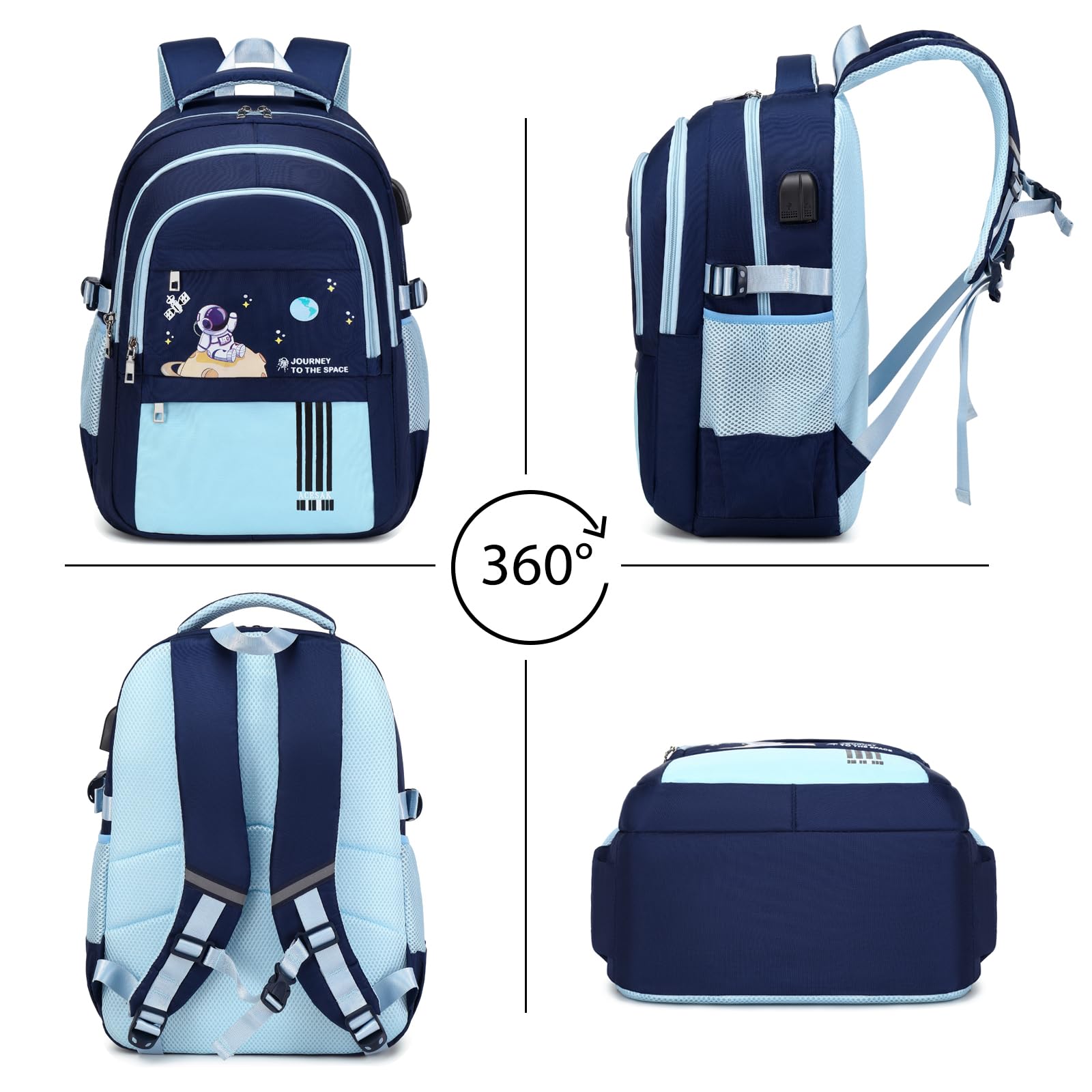 ACESAK 01 Sac à dos BAG-HP, bleu clair, grand, sac à dos