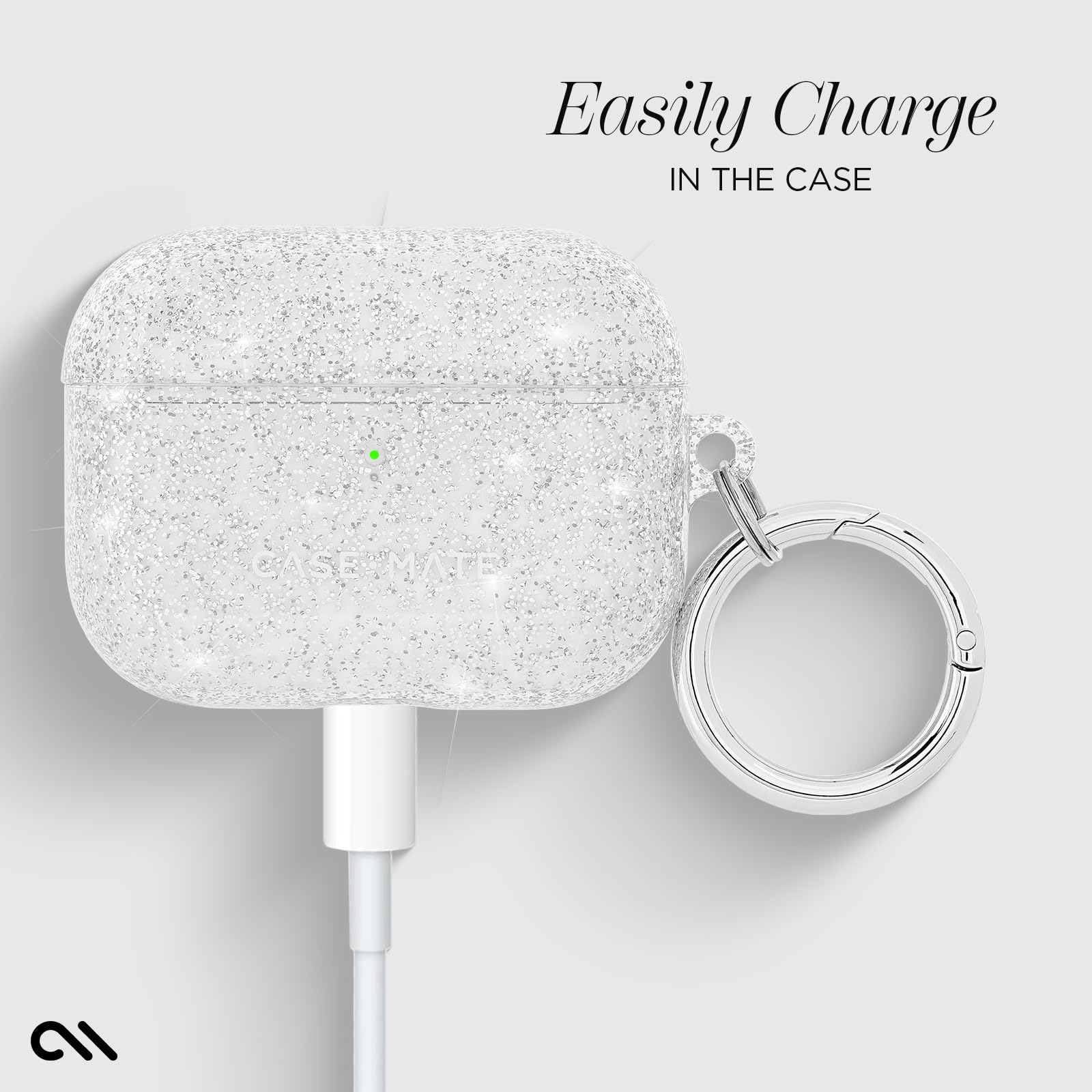 Amazon | Case-Mate AirPods Pro 3 ケース シルバーリングクリップ付き