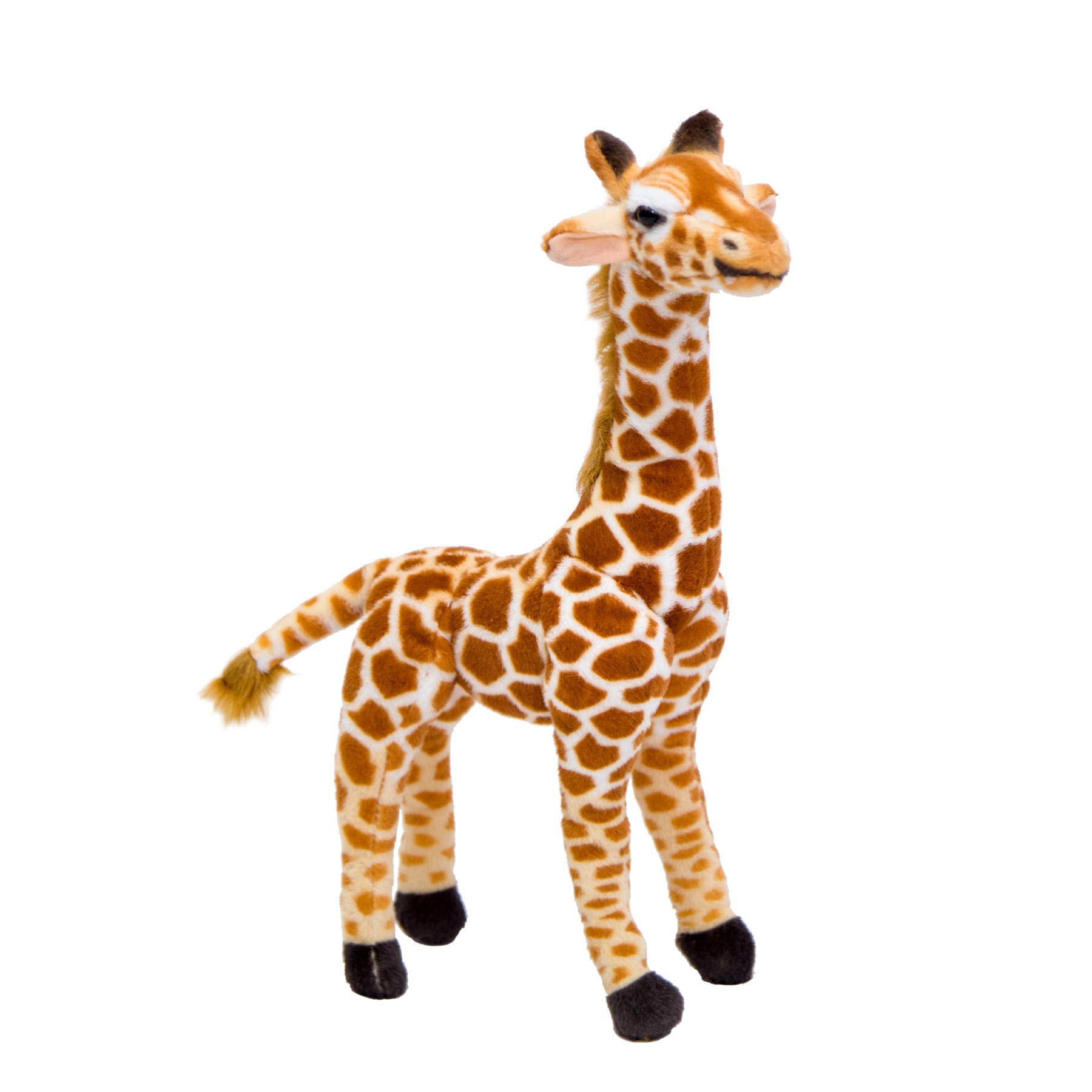 FIASHCN Cute Reallife Giraffe Plush Toy Lifelike Giraffe Stuffed Soft Animals Doll Giraffe Model Toy Home Decor for Kids Gift 45cm