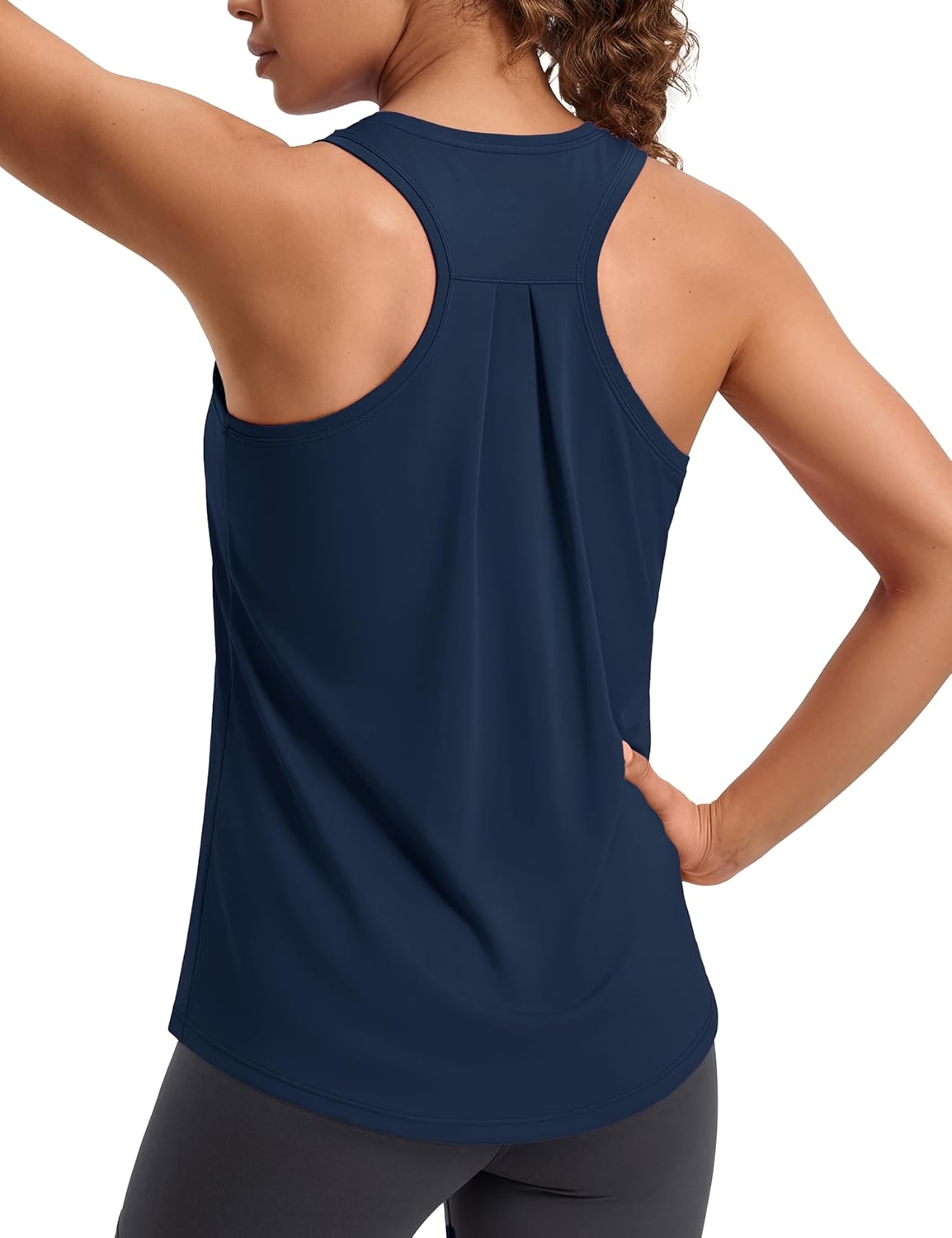 MAGCOMSEN Tank Top for Women Workout Athletic Muscle Tanks Racer backYoga Pilates Tops Sleeveless Running Gym Sports Tank