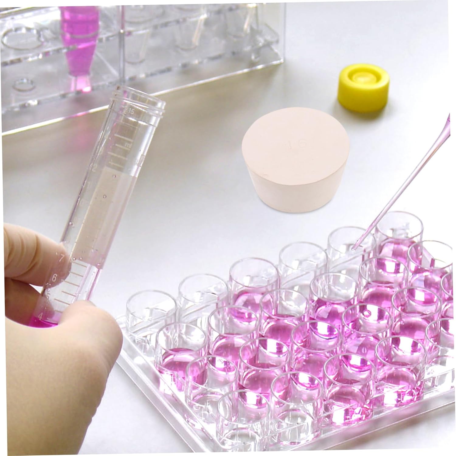 2pcs Rubber Plugs for Test Tubes Sealing Stoppers for Lab Experiments Leak Solid Test Tube Stopper for Secure Sealing Applications