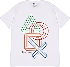 Popgear Playstation 3D Icons T-Shirt Age 6-15, Gamer Gifts for Children PS4 PS5 Games 6-15 Years Gamer Gifts Boys PS4 PS5 Gaming Top Children's Clothing Children's Birthday Gift Idea