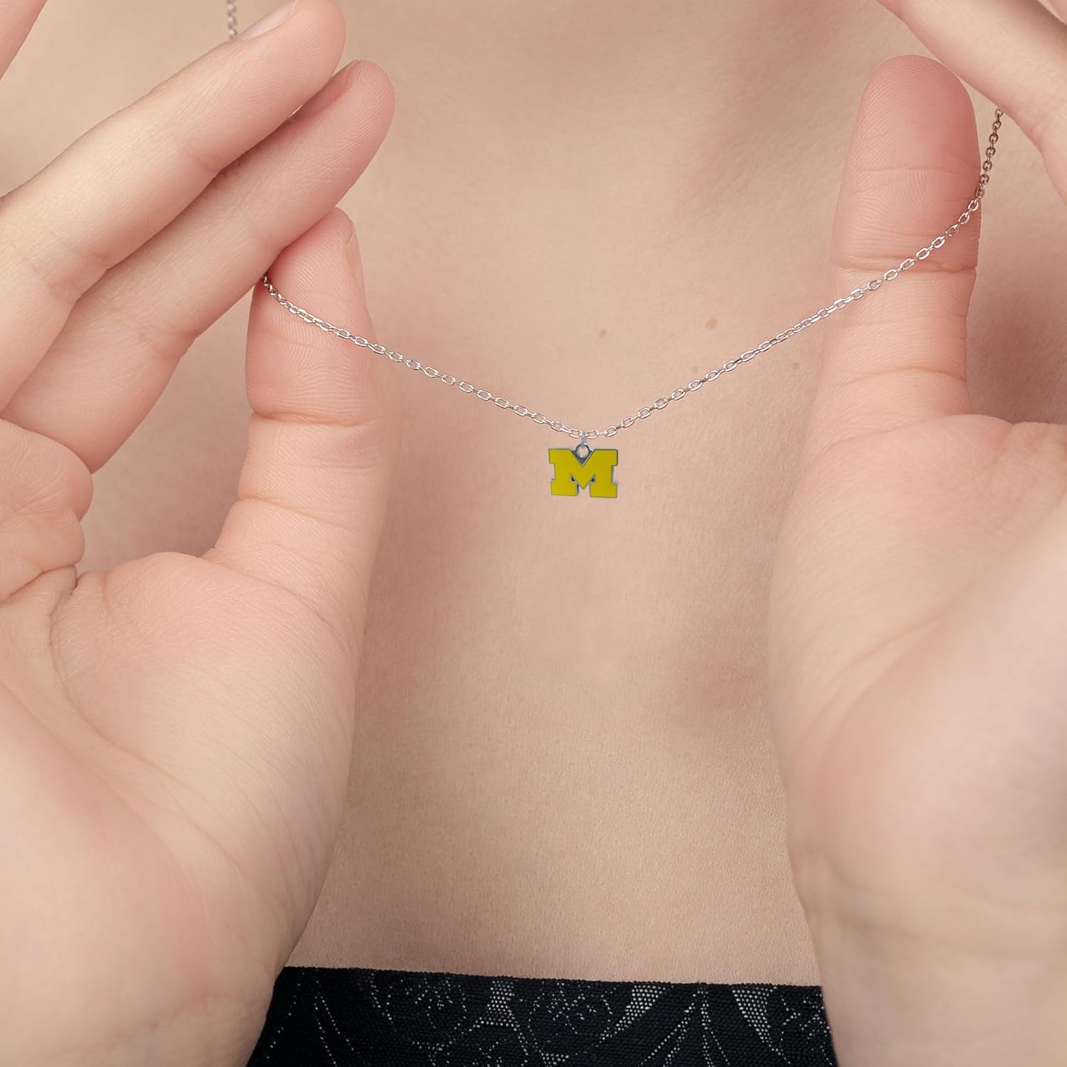 NCAA Chain Necklace with Small Charm, 20" - Image 5