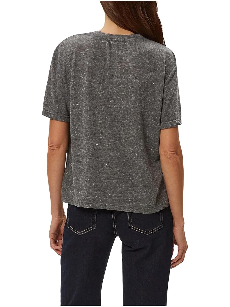 Black Michael Stars Nina Crew Neck Short Sleeve Tee