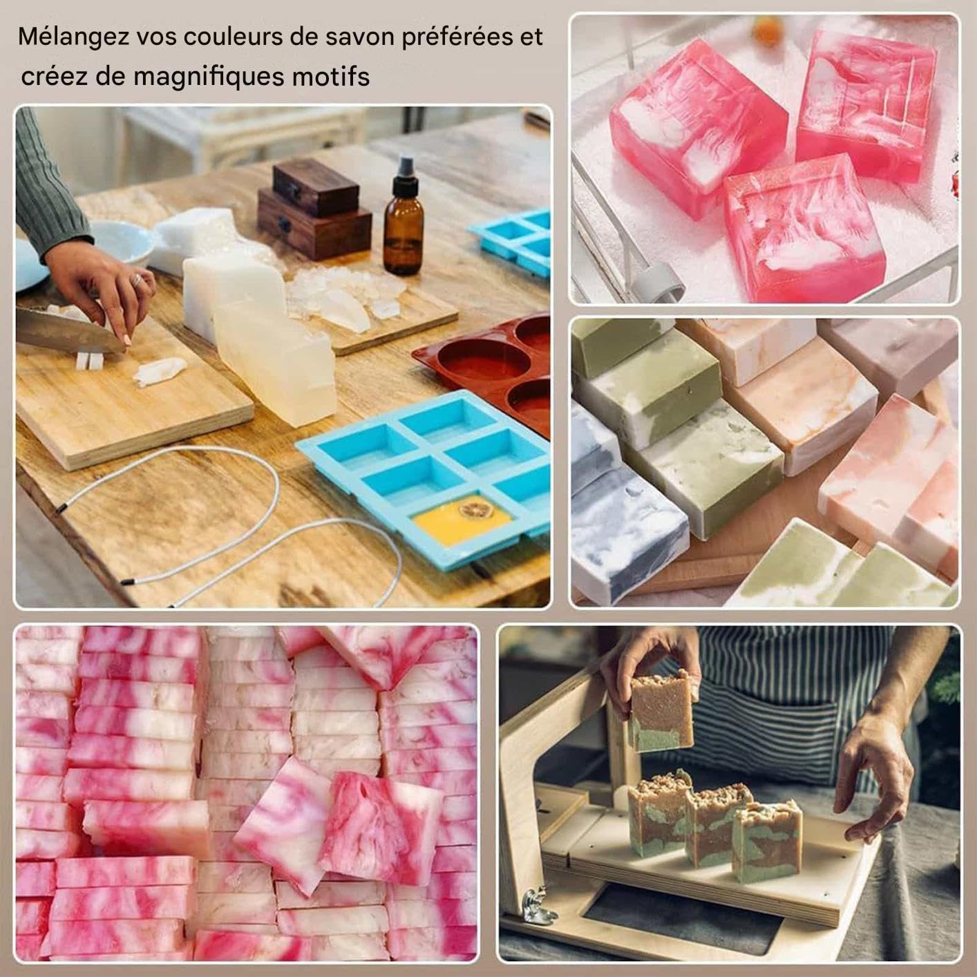 Forniture per saponificazione per la creazione di sapone artigianale | Filo swirl pieghevole per produzione a freddo Progetti per la casa, laboratori artistici e fai da te