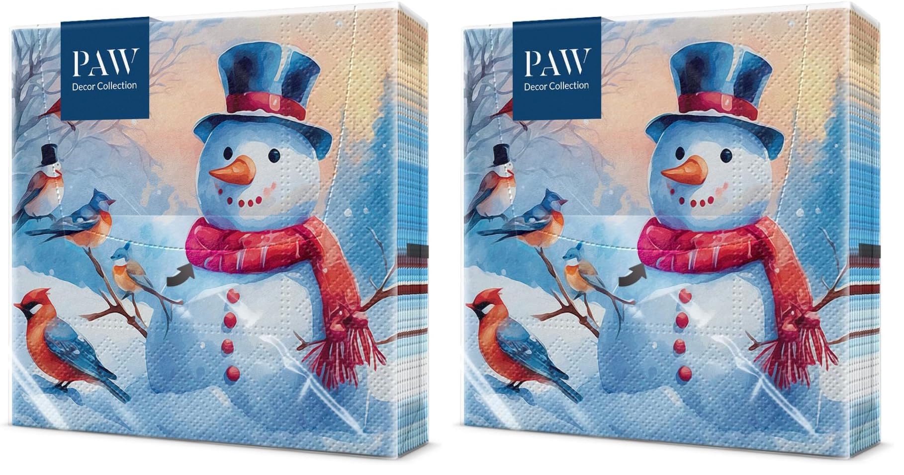 PAW - Servilletas de Papel 3 Capas (33 x 33 cm) | 20 Unidades | Servilletas de Navidad con motivos invernales y navideños | Ideales para la mesa festiva | Color: Christmas Atmosphere — view 28