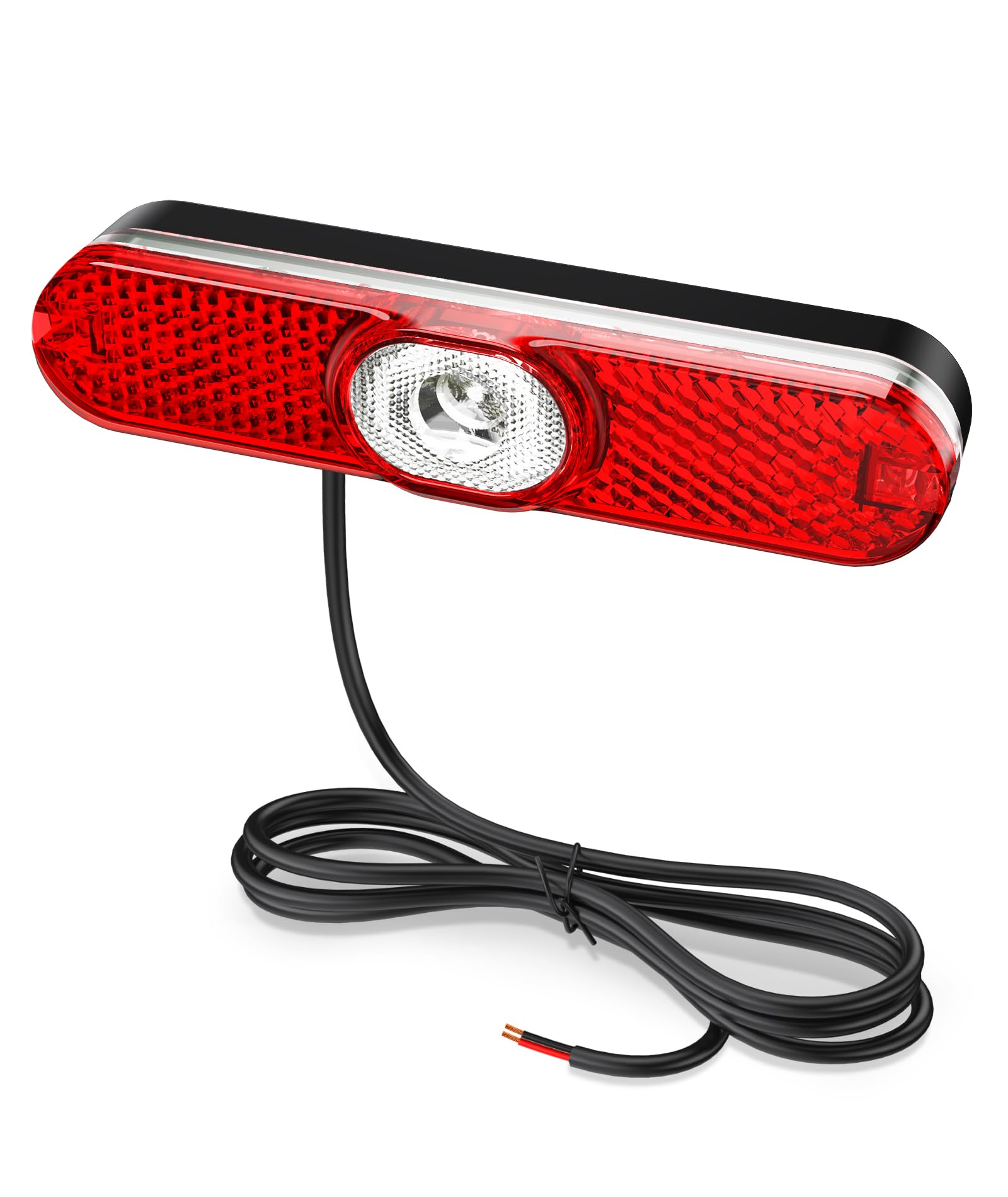 SYACHI Luce Posteriore Bici Elettrica Con Sensore Freno Per E-Bike, LED Superluminoso, Impermeabile IPX6, 6-48 V, 0,5 W Luce Posteriore da Ciclismo