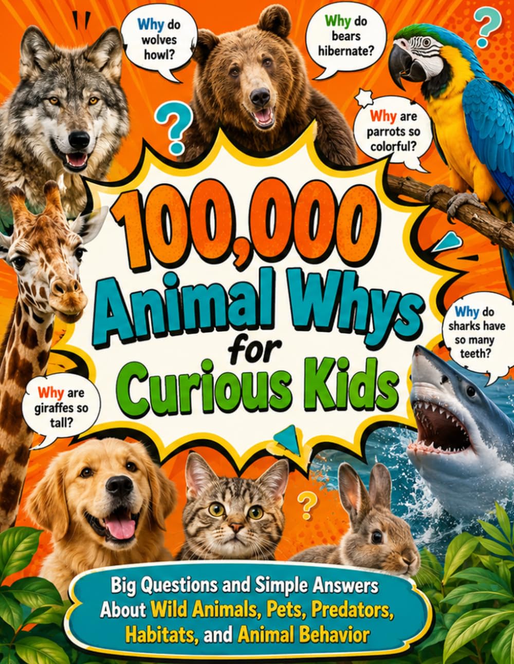 100,000 Animal Whys for Curious Kids: Big Questions and Simple Answers About Wild Animals, Pets, Predators, Habitats, and Animal Behavior