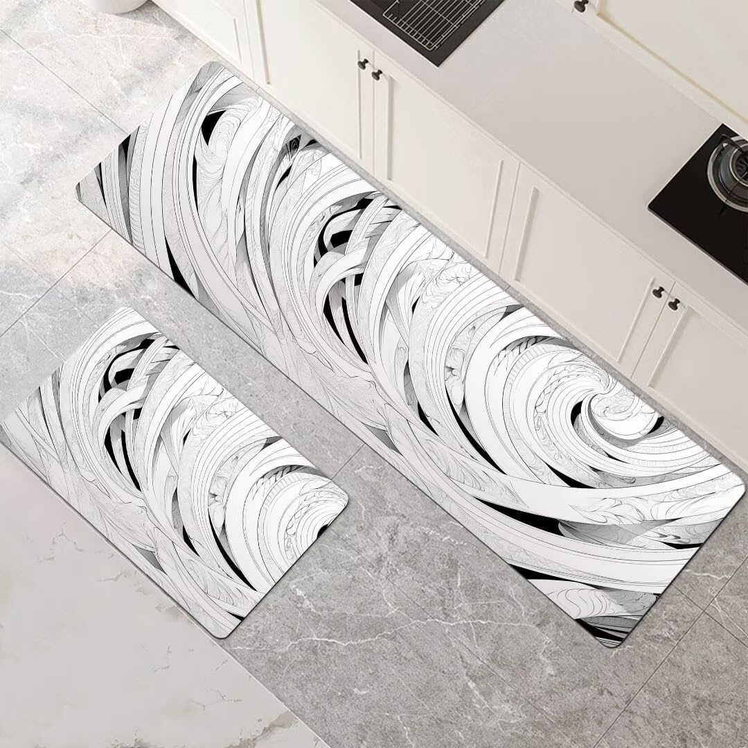 Alfombra de cocina súper absorbente con base de seguridad para un secado rápido y eficiente