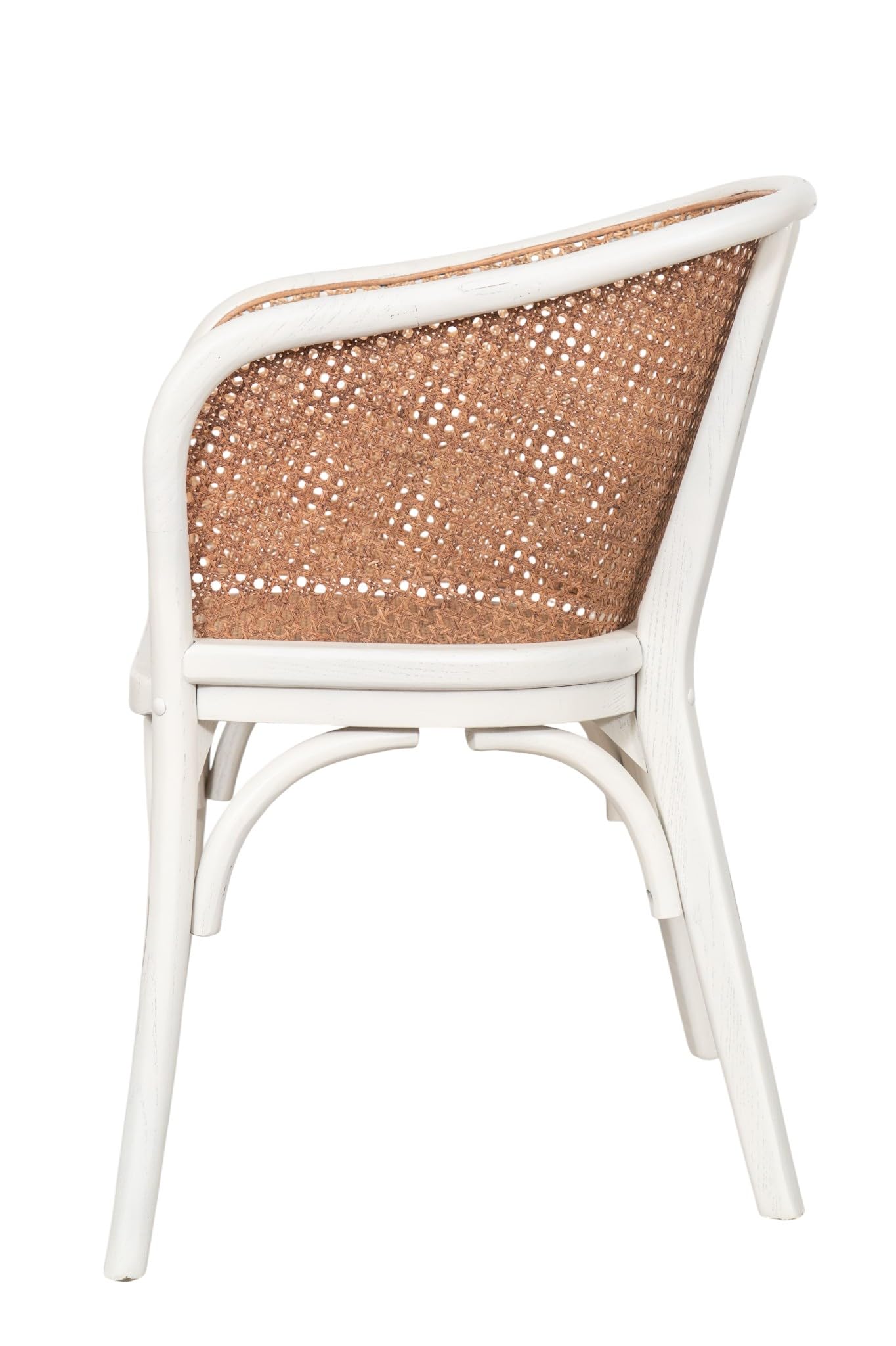 Biscottini Krzesło kuchenne Vintage drewno i rattan, 62 x 52 x 78 cm, krzesło do jadalni, krzesła kuchenne, fotel drewniany i wiedeńska słoma, krzesła do salonu wewnątrz na zewnątrz, fotel ogrodowy
