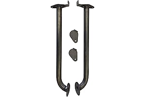 UDS Air Inlet Long Tube Intake Pipe Valve BBQ Ugly Drum Smoker DIY Parts Set