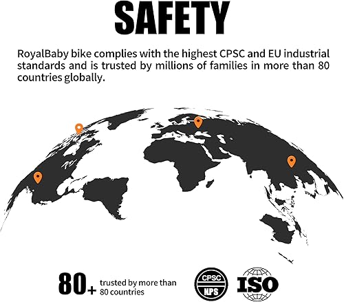 Miniatura 8 de RoyalBaby Freestyle - Bicicleta infantil para niños y niñas 12 14 16 pulgadas con ruedas de entrenamiento 16 18 20 pulgadas con soporte en varios