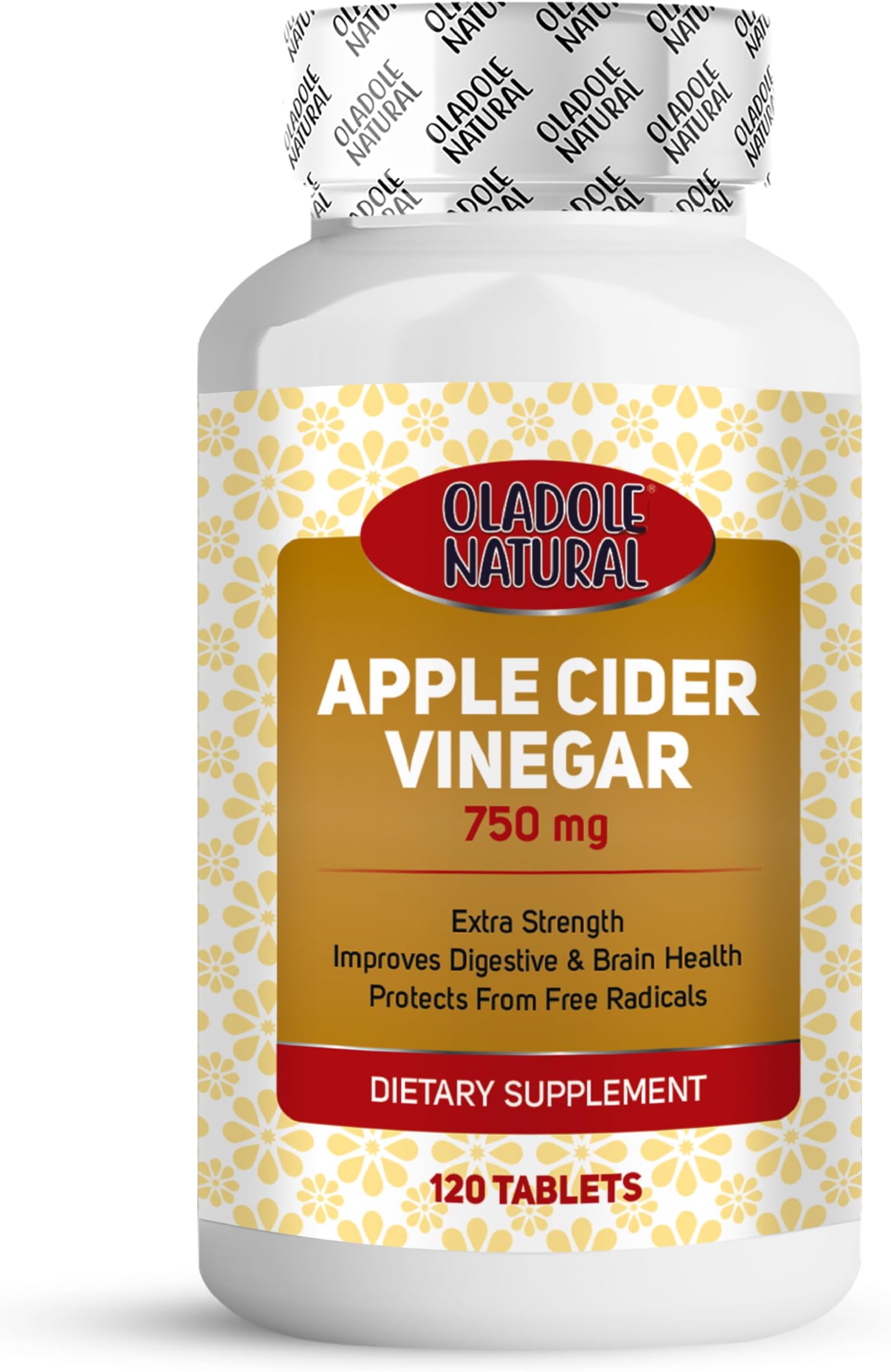 – Apple Cider Vinegar 750MG- 120 Tablets| Delicious ACV Support Digestion, Detox & Immune Health | Enriched with Calcium & Magnesium | Non-GMO