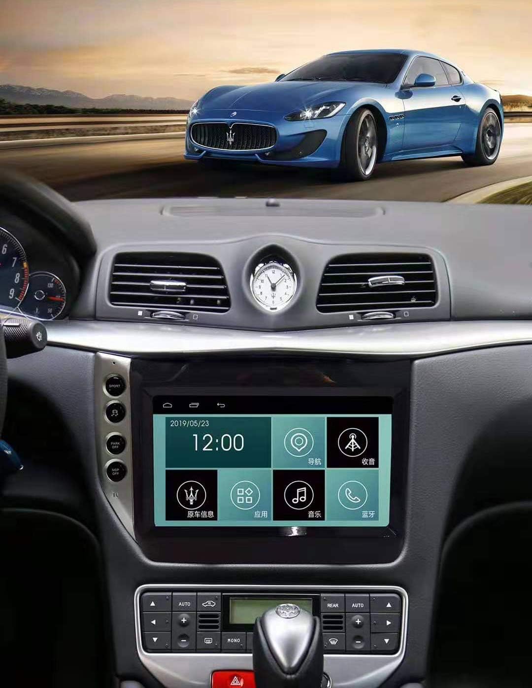 Amazon Com 9 7 Quadcore Car Dvd Player 1280x800 Head Unit Android 8 1 Screen 32gb Rom Stereo Gps Navigation Radio For Maserati Gt Gs Electronics