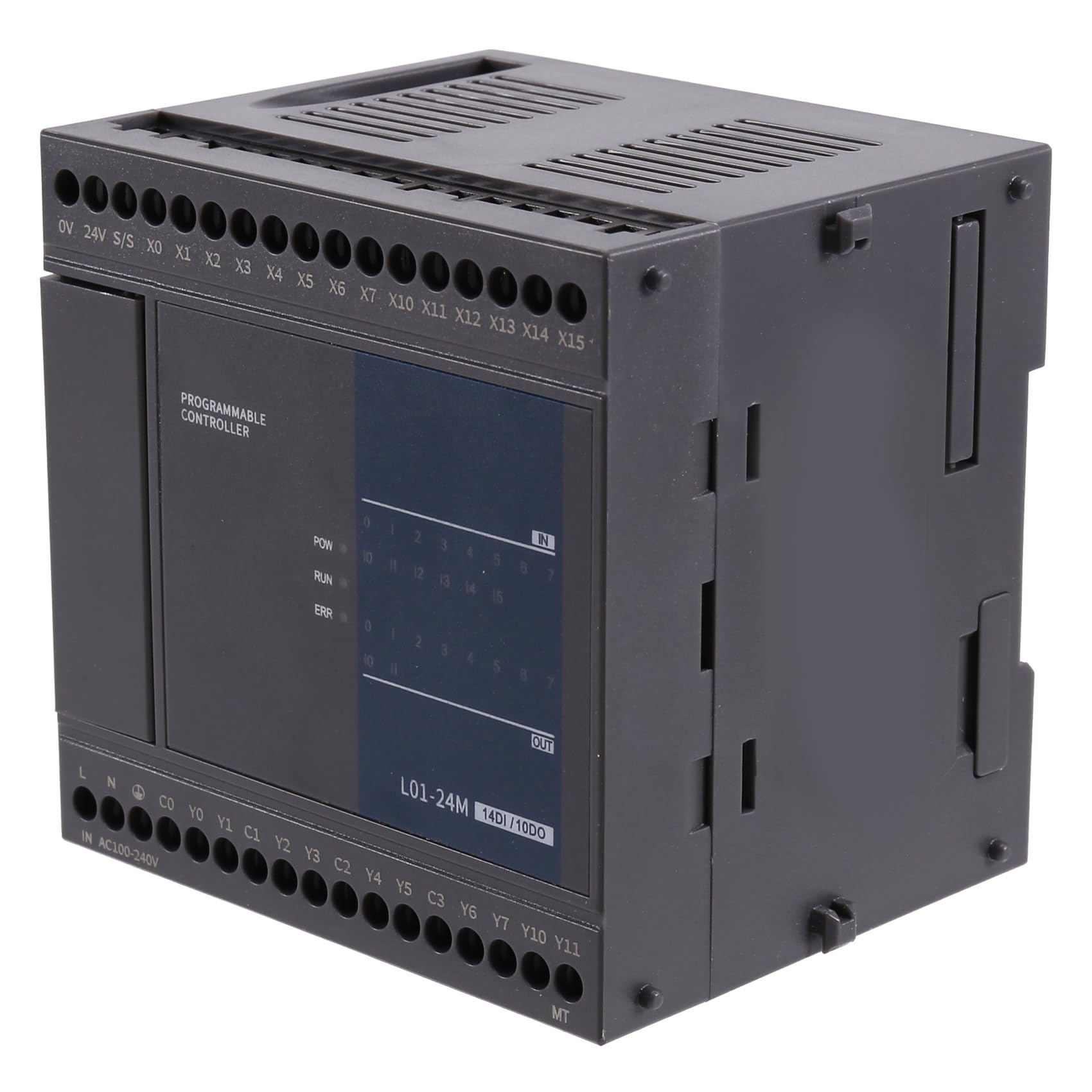 Jnchdghwa As Shown L01s-24Mt 12Di 12Do Programmable Logic Controller For Industrial Factory Workshops Applications