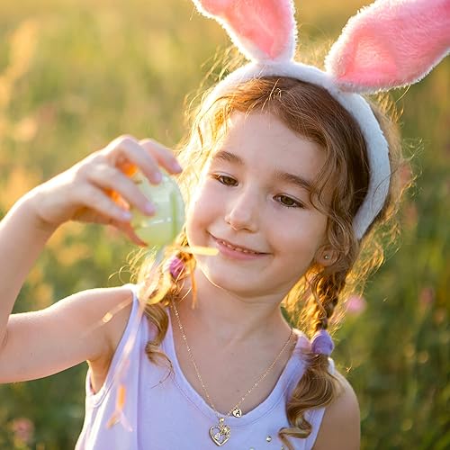 Miniatura 4 de Regalos de unicornios para niñas y niños, collar de corazón, collares de unicornio para niñas, collares con iniciales, joyería de unicornio, joyería