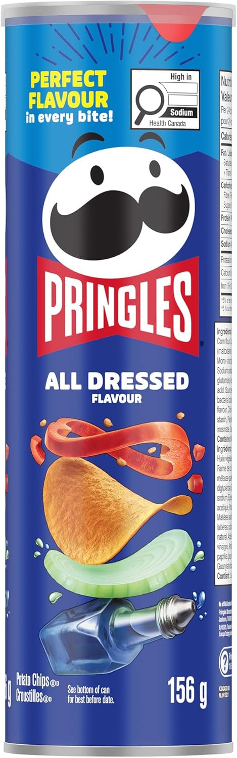 Pringles* All Dressed Flavour Potato Chips 156 g