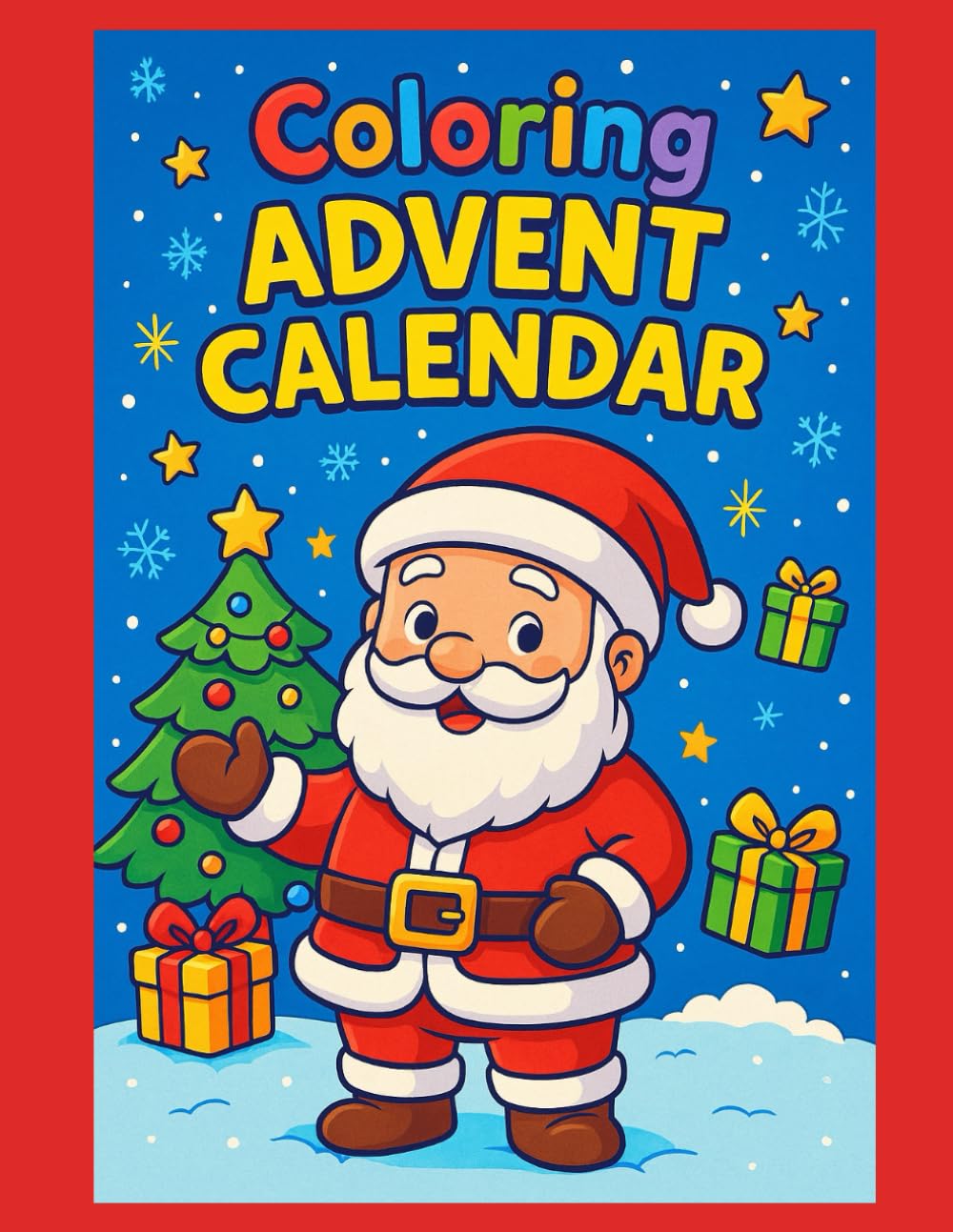 Advent Calendar: christmas coloring book for kids