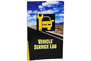 Vehicle Maintenance Log and Receipt Storage Notebook