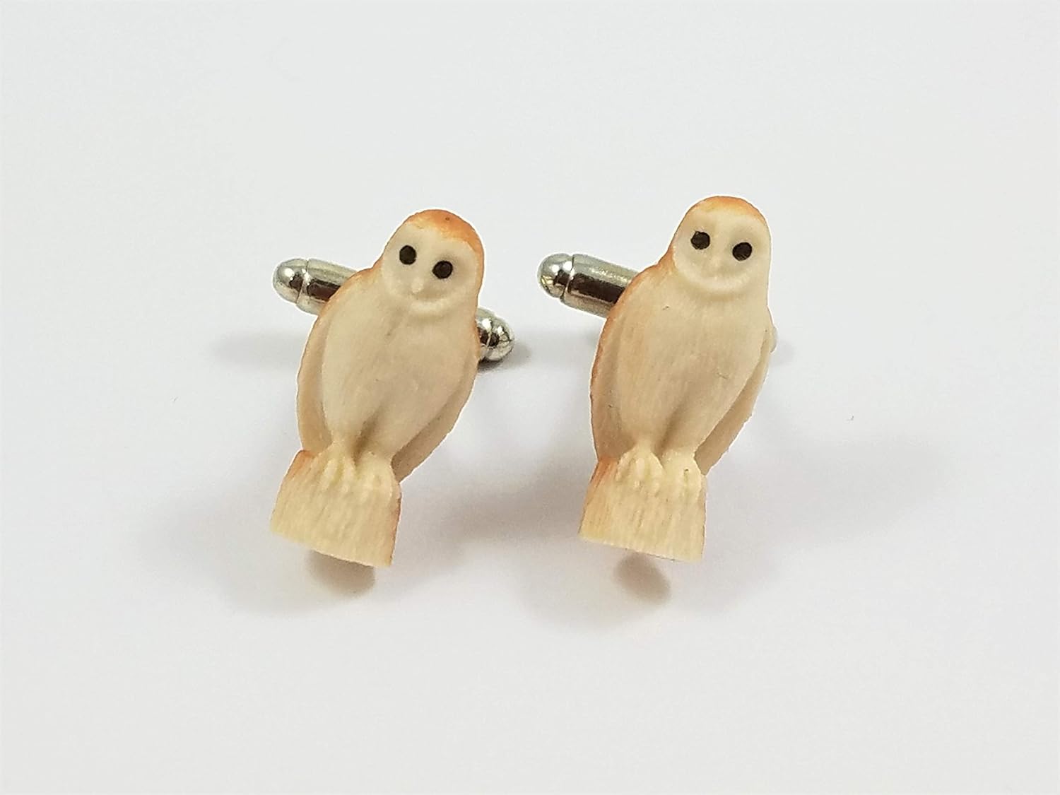 Barn Owl Cufflinks, Lapel Pin, Earrings or Tie Bar
