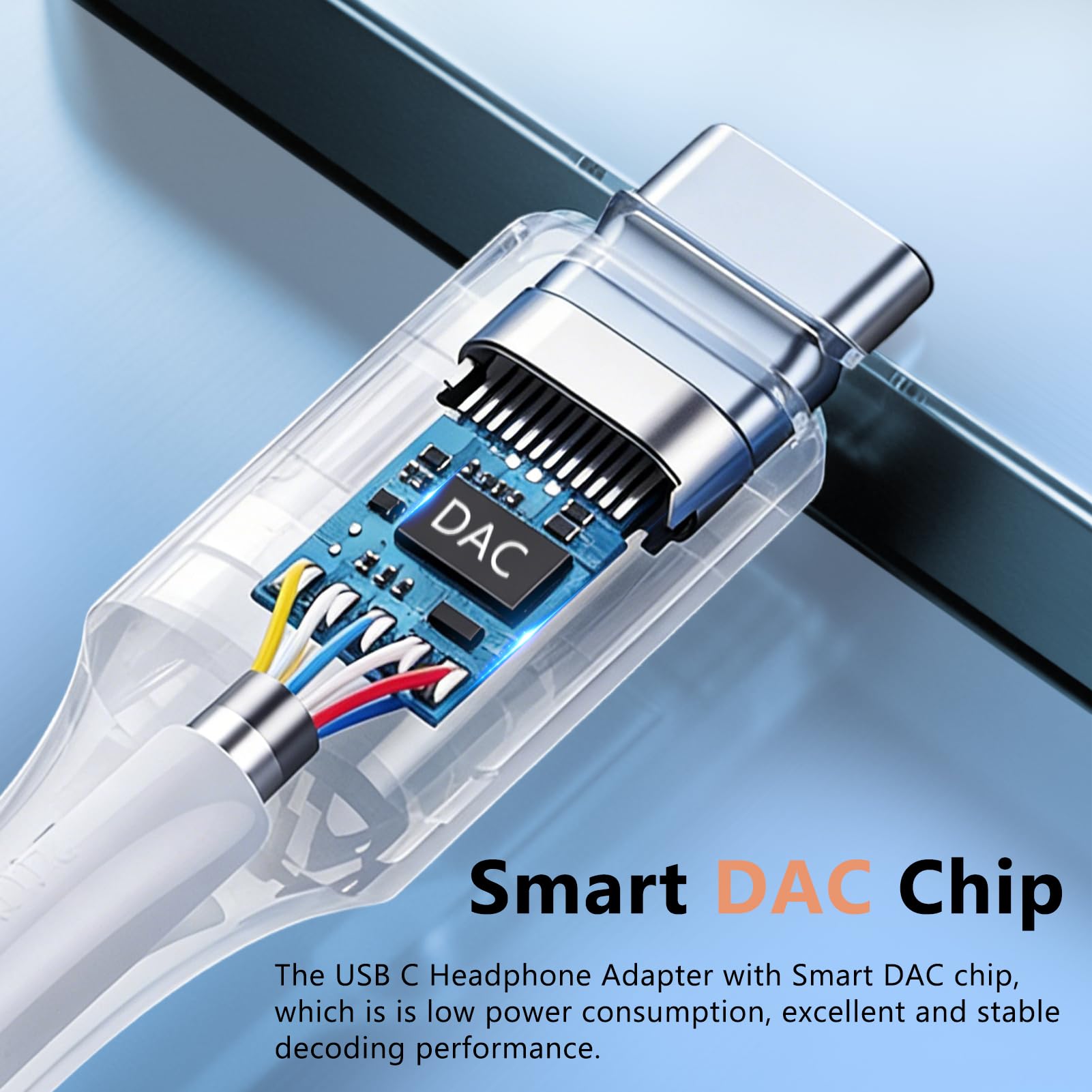KikoSaka USB C auf 3,5 mm Audio-Adapter, 2-in-1 USBC auf Kopfhöreranschluss, Adapter mit PD-Schnelllade-Dongle-Kabel, Typ C auf Aux, für iPhone 16, iPhone 15, Galaxy