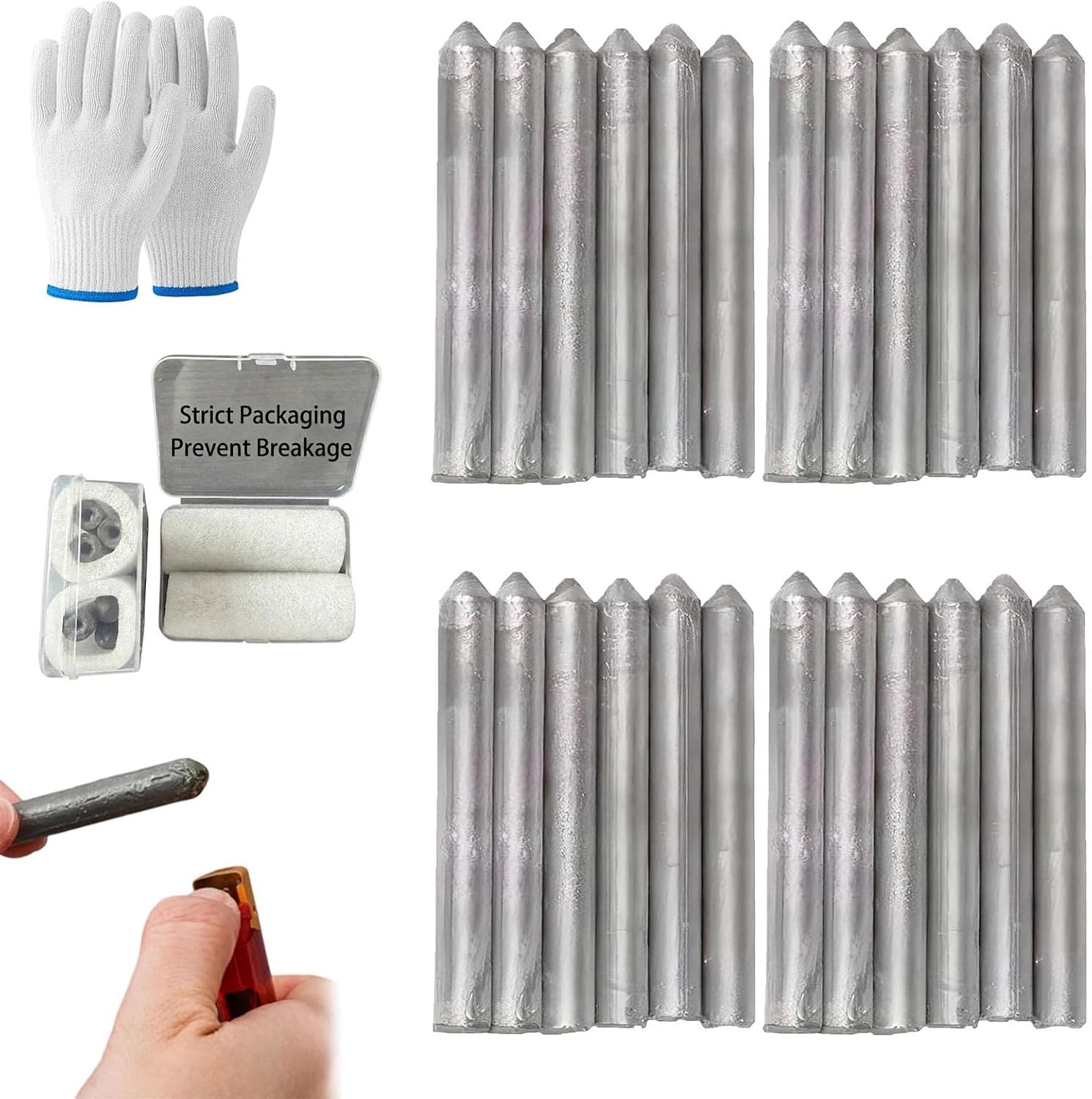 Electrodos de soldadura universales de baja temperatura, 24 piezas