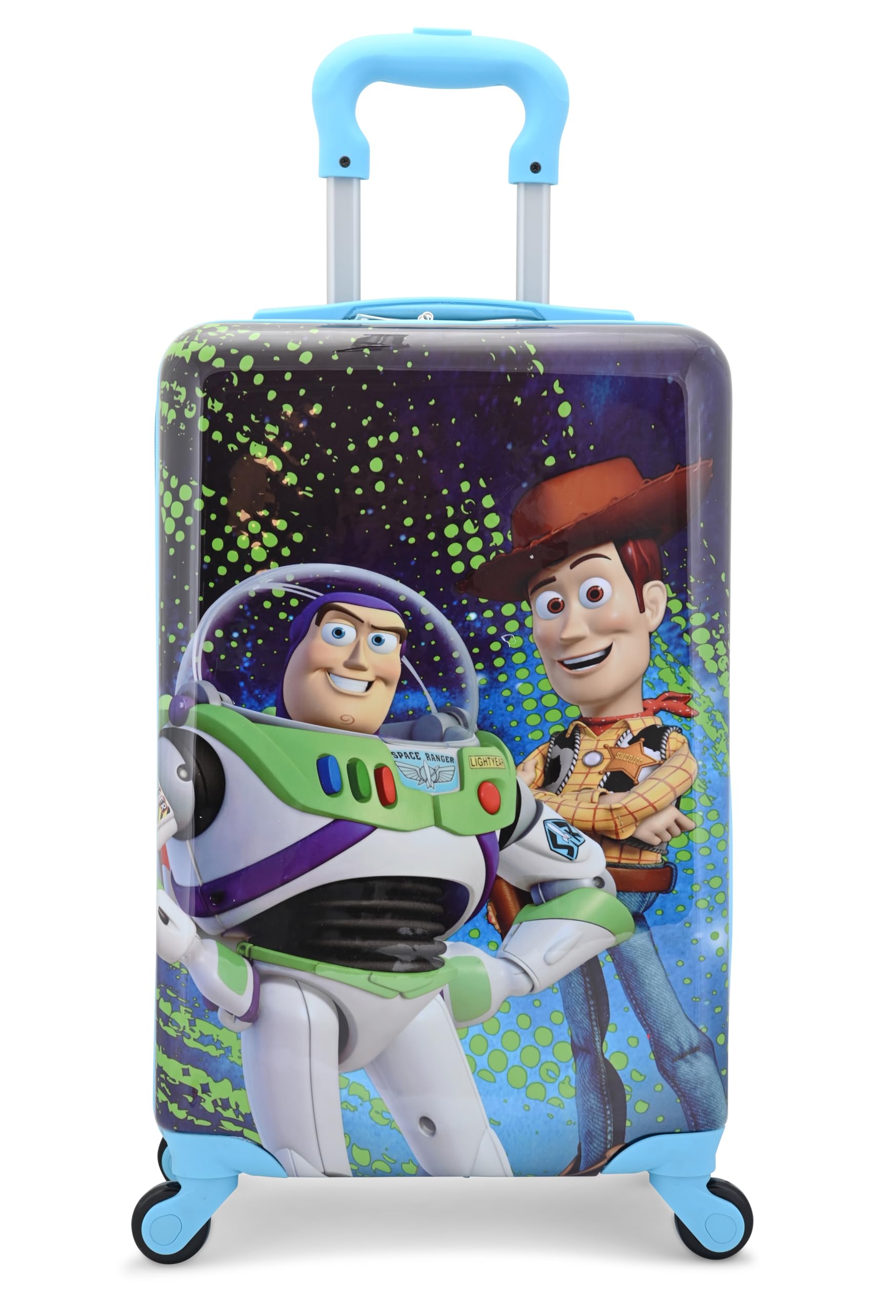 Disney Toy Story 20" Hardshell Luggage - Woody Buzz Cute & Durable Hard-side Suitcase for…