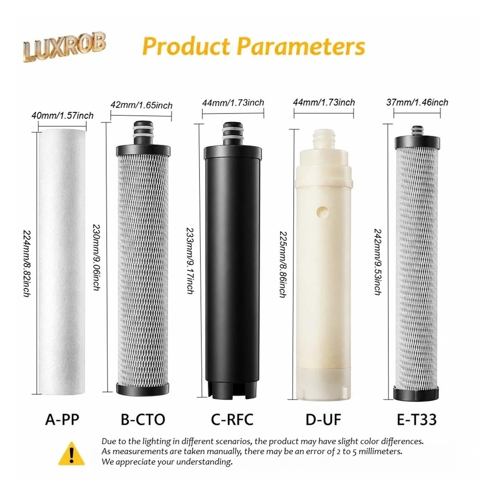 Wasserreiniger-Filterpatrone, 4+1 Ultrafiltrations-Wasserhahnfilter