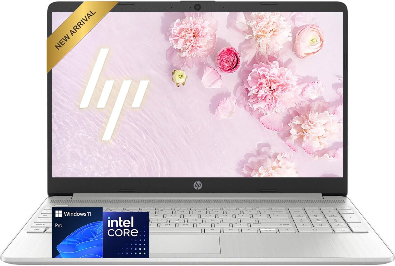 HP 15.6" HD Business Laptop, 8GB DDR4 RAM, 512GB PCIe SSD, Intel N4120 Processor, Windows 11 Pro, SD Card, Long Battery, Wi-Fi 5, HDMI, Numeric Keypad, for Multitasking Work & Study